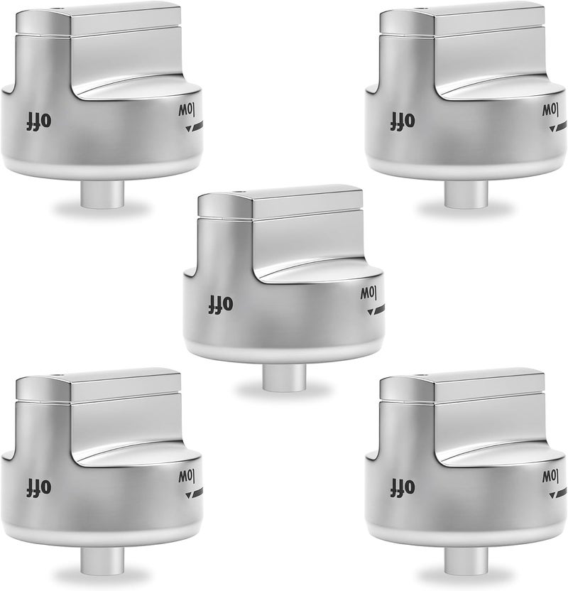 Gesleben W11101439 Stove Knobs Compatible with Whirlpool Maytag Range Surface Burner Knobs Replacements for 4534467 AP6238046 PS12074638 MGR6600FW0 MGR6600FZ0 MGR7700LZ0 5PCS - Image 1